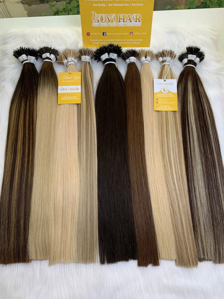 Nanoring Hair Extensions Natural Color Raw Vietnamese Hair