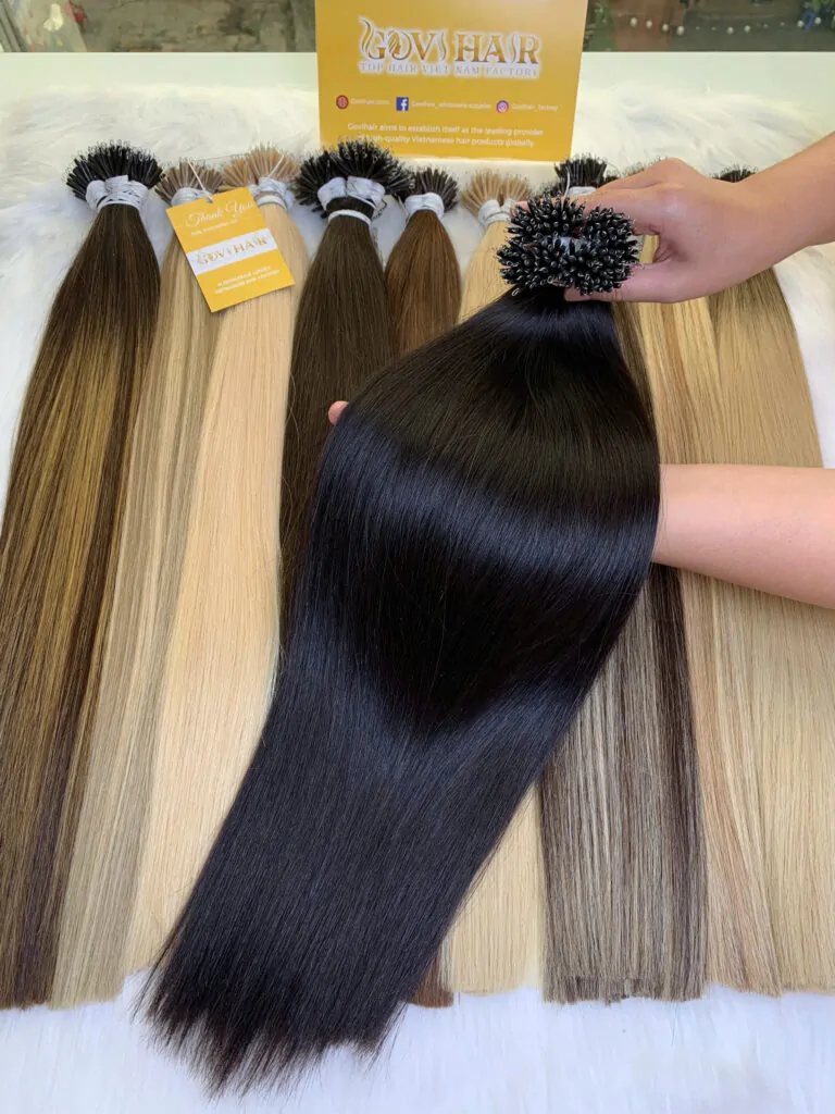 Nanoring Hair Extensions Natural Color Raw Vietnamese Hair