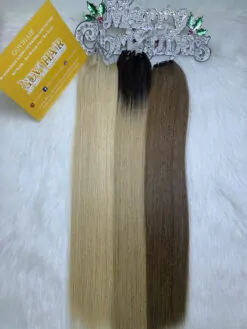 Normal Feather Hair Extensions Blonde Color Vietnamese Hair
