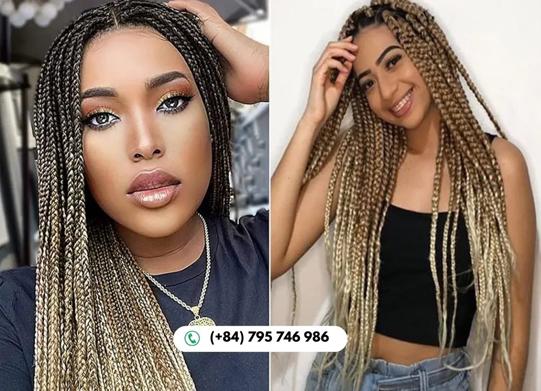Ombre Blonde Bulk Hair Suits With Any Braid or Style