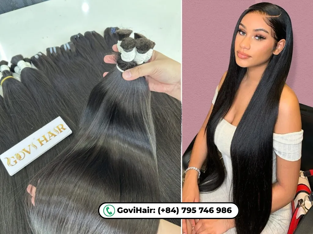 Raw hair refers to 100% unprocessed human hair.