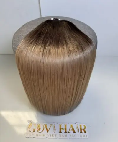 24 Inch Straight #2/27 Ombre Color Feather Weft Hair Extensions 100% Human Hair 8 24 Inch Straight #2/27 Ombre Feather Weft Hair Extensions 100% Human Hair