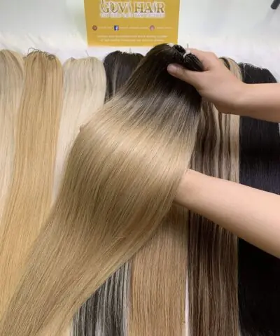 #2/27 Ombre Feather Weft Hair Extensions
