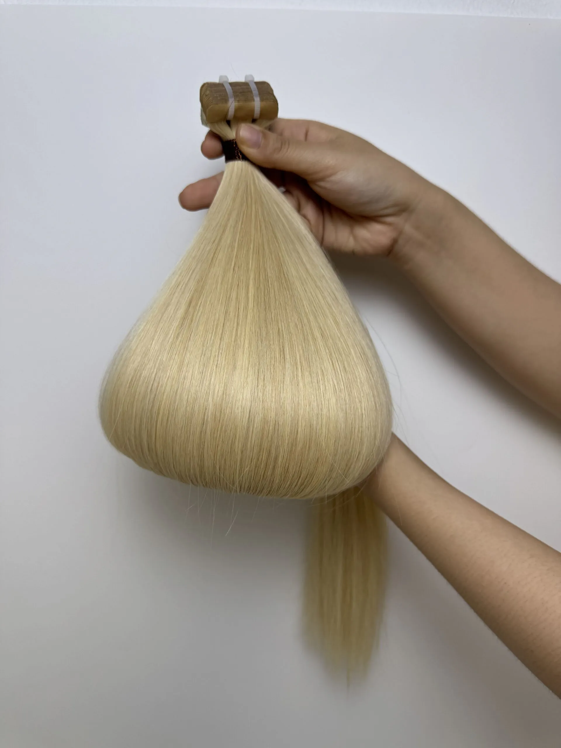 Blonde Color Human Tape In Hair Extensions