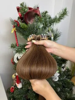 28 Inch Straight Dark Brown Color Tape In Hair Extensions Virgin Hair