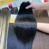 Natural Black Feather Weft Hair Extensions