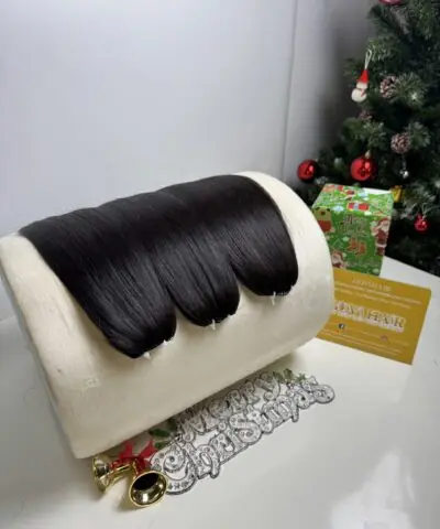 22 Inch Straight Natural Black Color Feather Weft Hair Extensions for Salon Owners 9 Straight Natural Black Feather Weft Hair Extensions