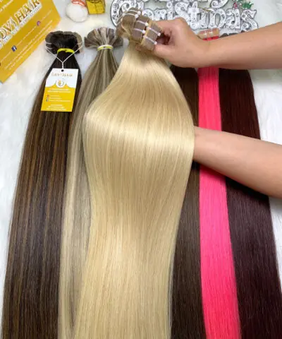 Tape-in Hair Extensions Blonde Color Raw Vietnamese Hair