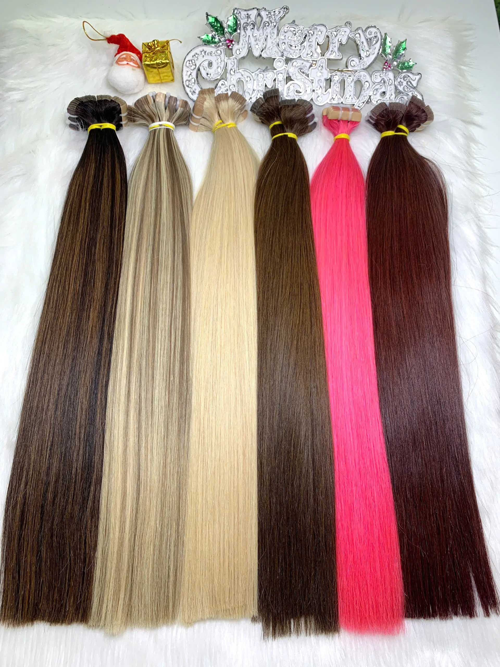 Tape-in Hair Extensions Blonde Color Raw Vietnamese Hair