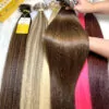 Tape-in Hair Extensions Dark Brown Color Raw Vietnamese Hair