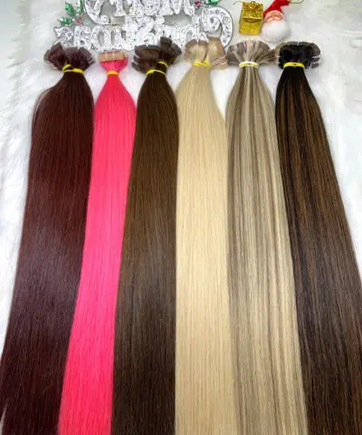 24 Inch Straight Mix Piano Color Tape In Virgin Hair Extensions Premium Hair 7 Tape-in Hair Extensions Mix Piano Color Virgin Vietnamese Hair