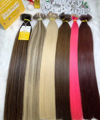 24 Inch Straight Mix Piano Color Tape In Virgin Hair Extensions Premium Hair 5 Tape-in Hair Extensions Mix Piano Color Virgin Vietnamese Hair