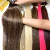 24 Inch Straight Mix Piano Color Tape In Virgin Hair Extensions Premium Hair 8 Tape-in Hair Extensions Mix Piano Color Virgin Vietnamese Hair