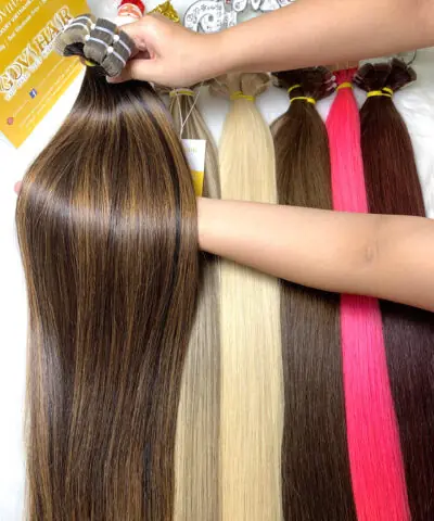 Tape-in Hair Extensions Mix Piano Color Virgin Vietnamese Hair