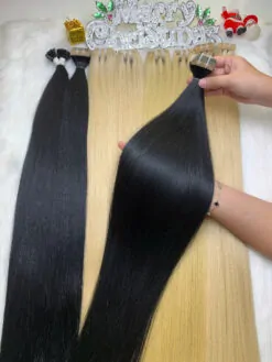 Tape In Hair Extensions Natural Color Virgin Hair 5 Tape-in Hair Extensions Natural Color Virgin Vietnamese Hair