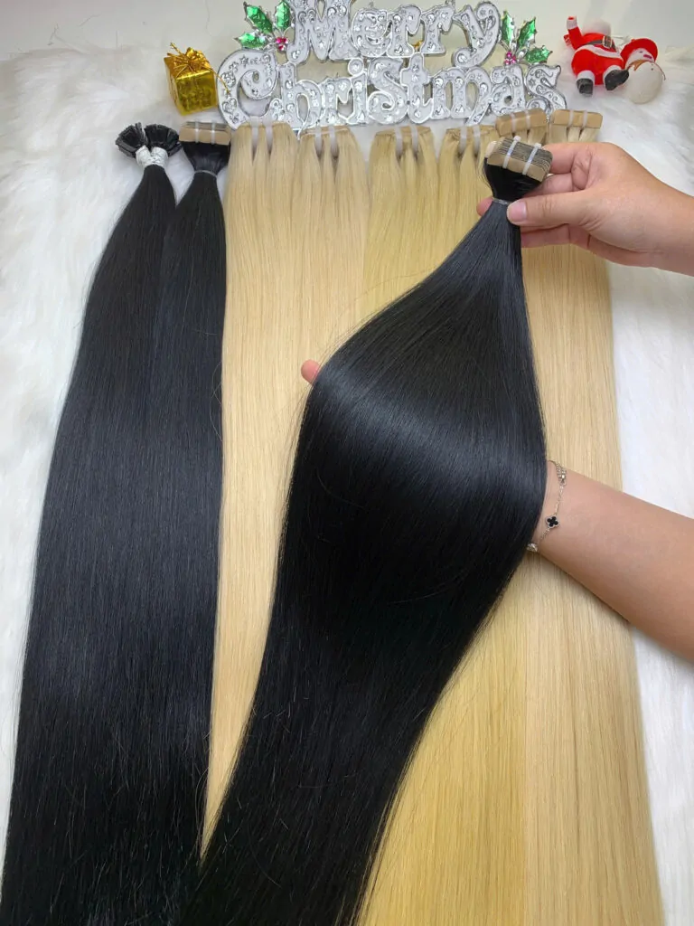 Tape-in Hair Extensions Natural Color Virgin Vietnamese Hair Tape-in Hair Extensions Natural Color Virgin Vietnamese Hair
