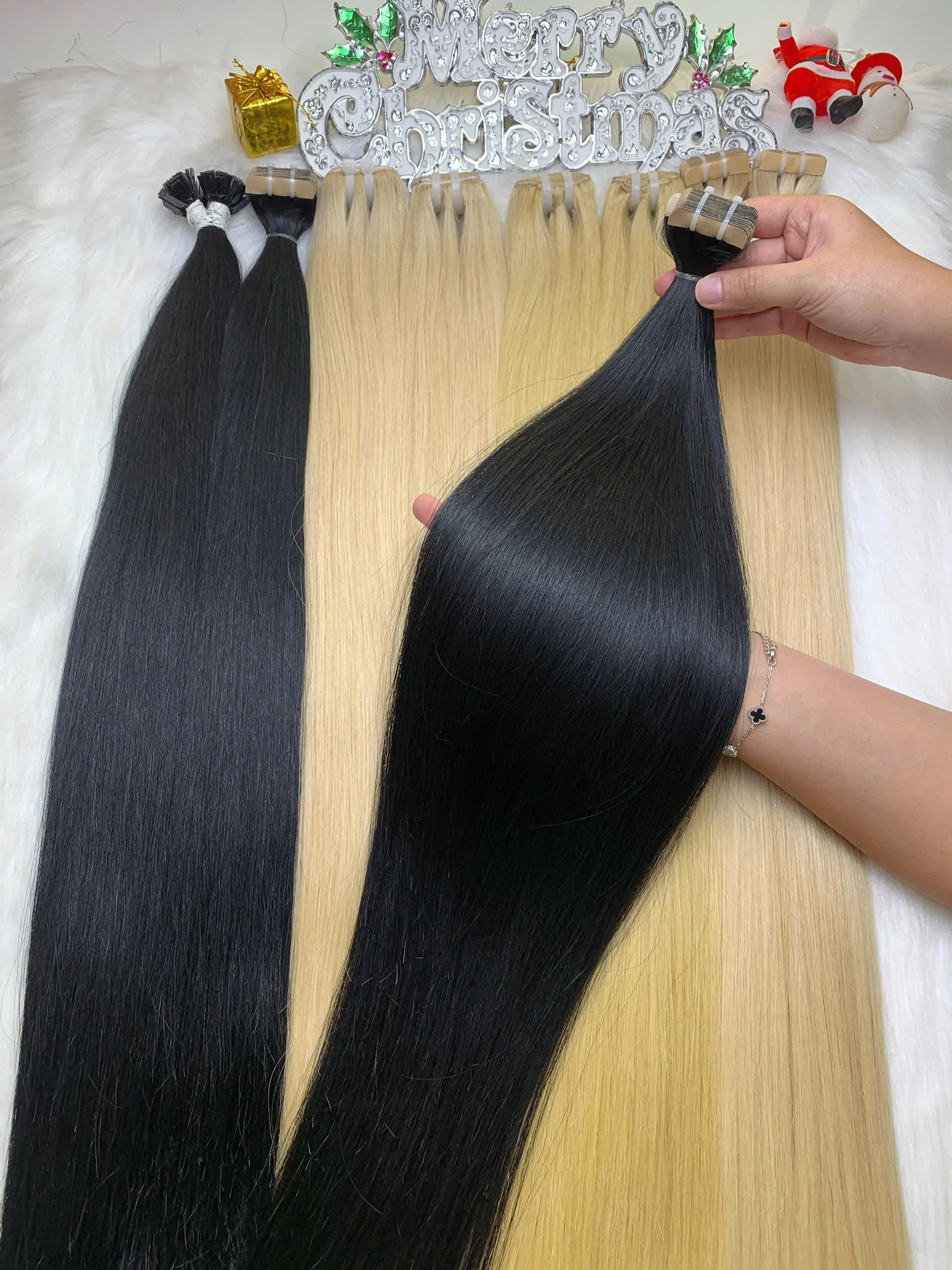 Tape In Hair Extensions Natural Color Virgin Hair 2 Tape-in Hair Extensions Natural Color Virgin Vietnamese Hair