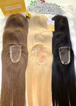 180 Density #4C Cool Medium Brown Color Human Hair Topper Mono Base Lace 3×5 7 TopperToupee 150 Density Lace 3×5 #4c Color Vietnamese Hair