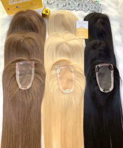 TopperToupee 150 Density Lace 3×5 #4c Color Vietnamese Hair
