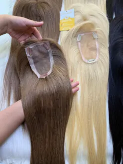 TopperToupee 150 Density Lace 3×5 #4c Color Vietnamese Hair