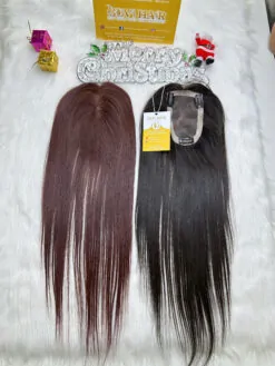Human Hair Topper 150 Density Lace 3×5 Natural Color Raw Vietnamese Hair 7 TopperToupee 150 Density Lace 3×5 Natural Color Vietnamese Hair