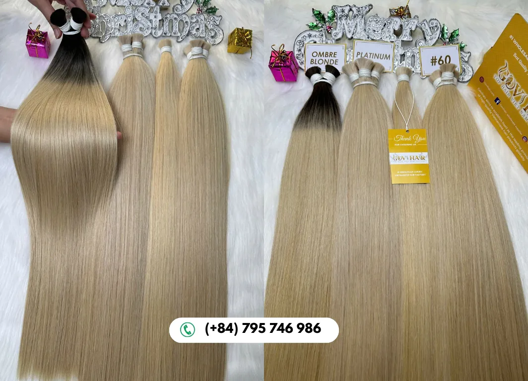 Transform Your Look with Govihair Ombre Blonde Bulk Hair