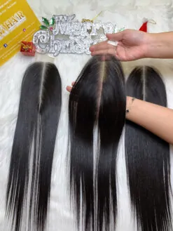 Transparent Lace Closure 2x6 Natural Color Vietnamese Hair