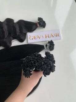 u-tip hair extensions natural color made from vietnam hair