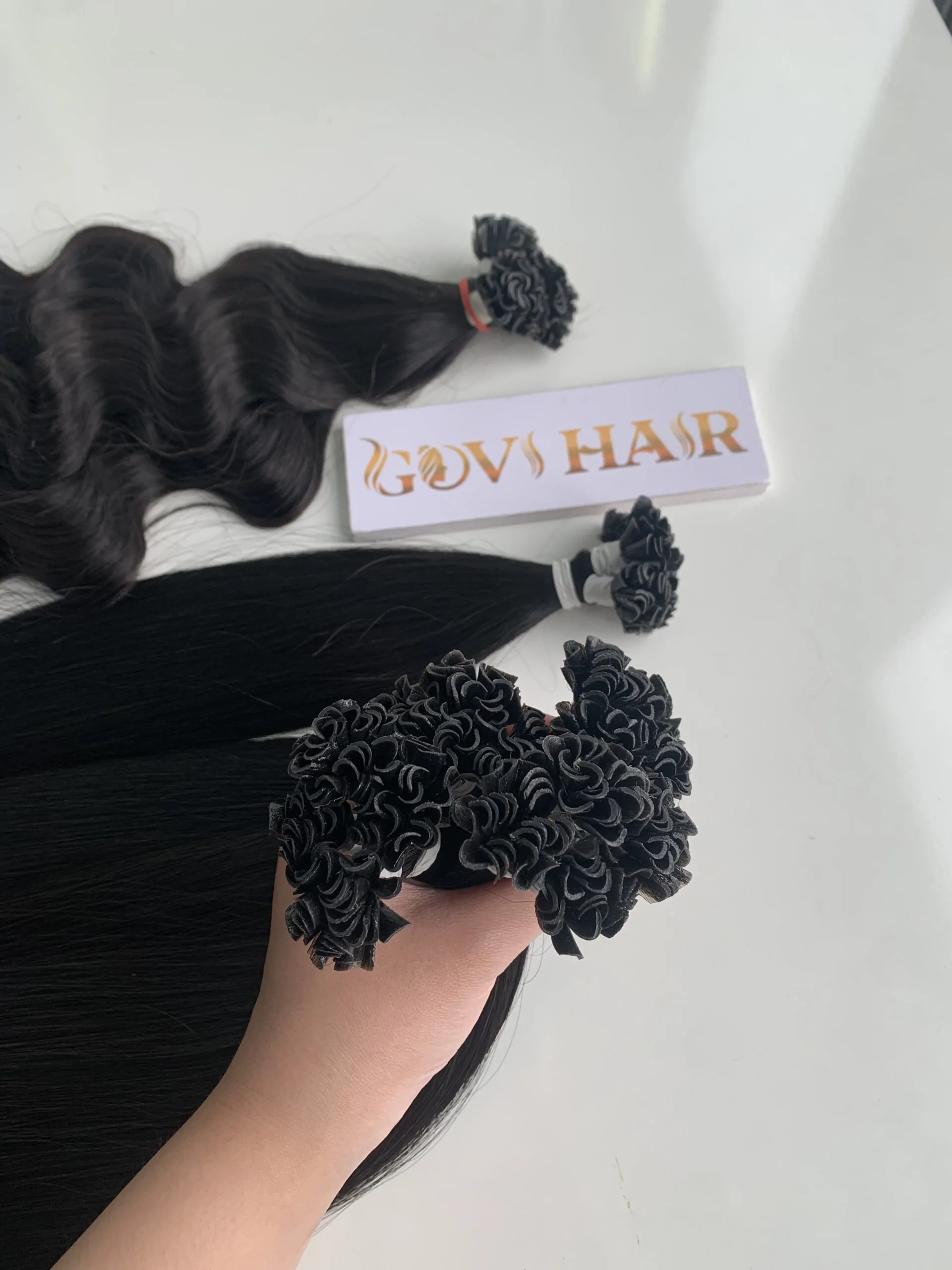 u-tip hair extensions natural color made from vietnam hair