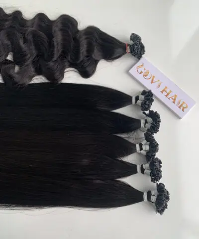 u-tip hair extensions natural color vietnamese hair