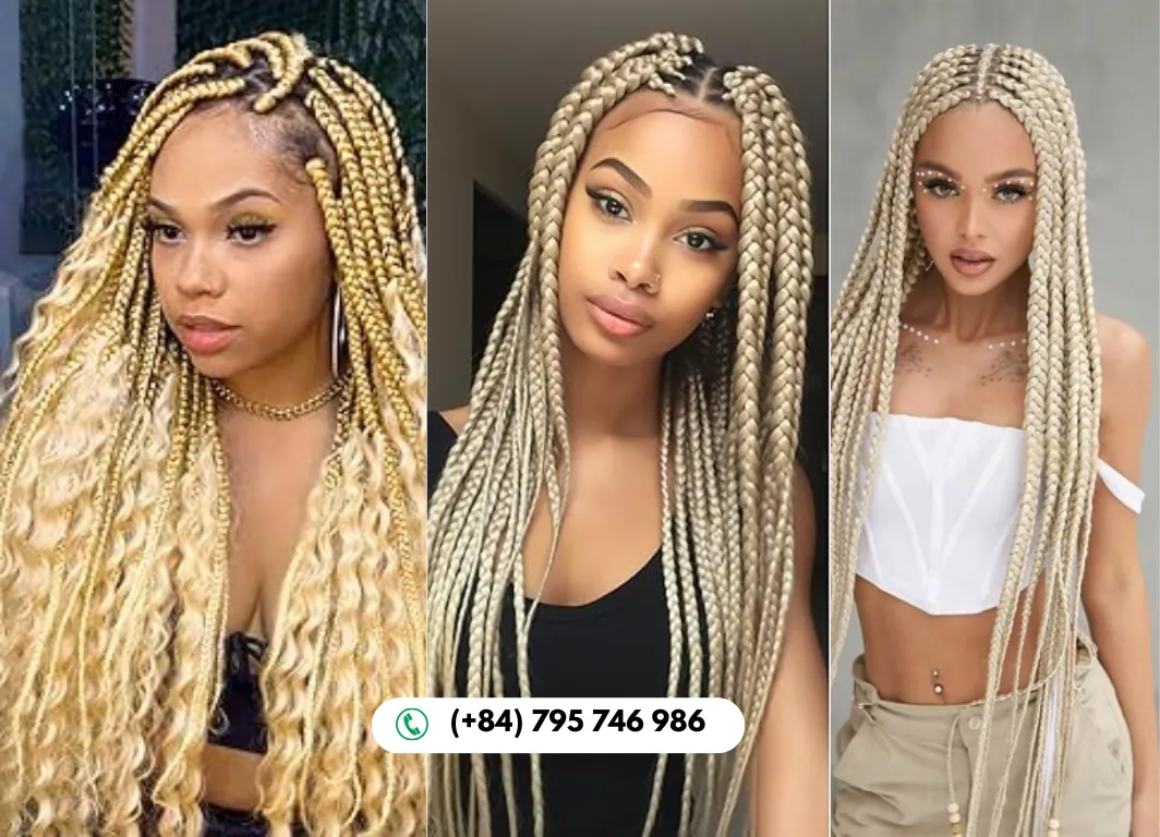 Straight Bulk Human Hair for Braiding #60 Color Raw Hair 11 Vietnamese #60 Hair Maintains Strength and Shine Even After Bleaching