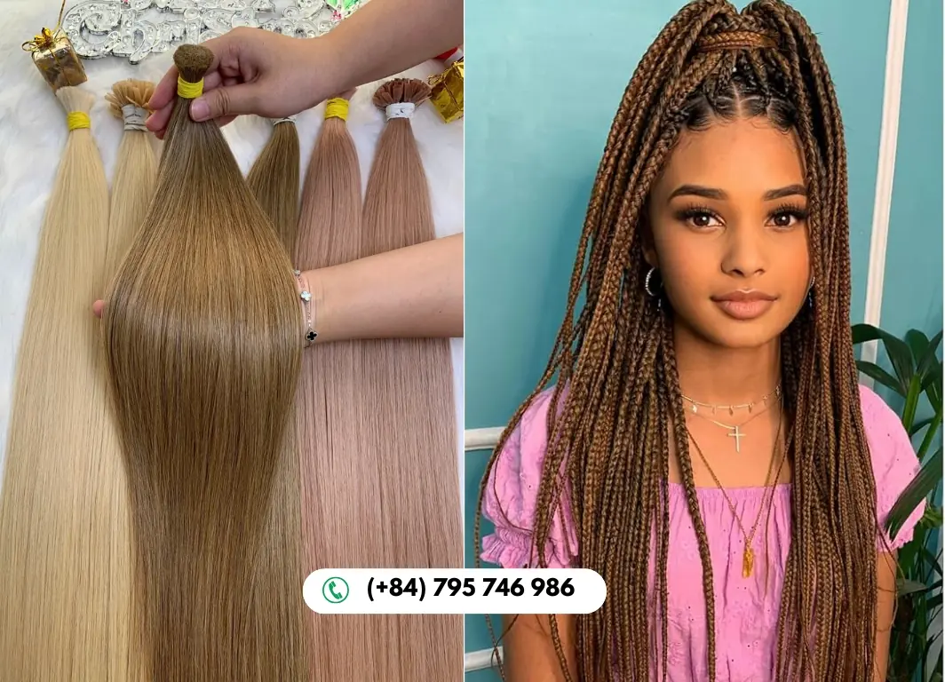 Straight Bulk Human Hair for Braiding 24 Inch #16C Cool Beige Blonde Color 8 Bulk Human Hair for Braiding 16C Color