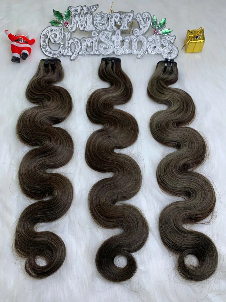 Weft Hair Extension Body Wave Mix Piano Color Raw Vietnamese Hair Weft Hair Extension Body Wave Mix Piano Color Raw Vietnamese Hair