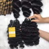 Burmese Curly Machine Weft Hair Extensions Natural Color 6 Burmese Curly Machine Weft Hair Extensions Natural Color
