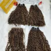 Weft Hair Extensions Pixie Curly Piano Color Raw Hair