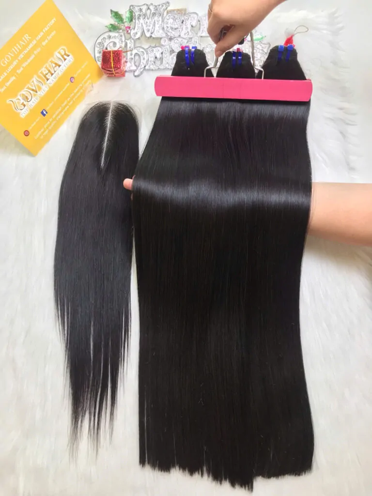 Weft Hair Extensions Vietnamese Hair Natural Color With Wholesale Price Weft Hair Extensions Vietnamese Hair Natural Color With Wholesale Price