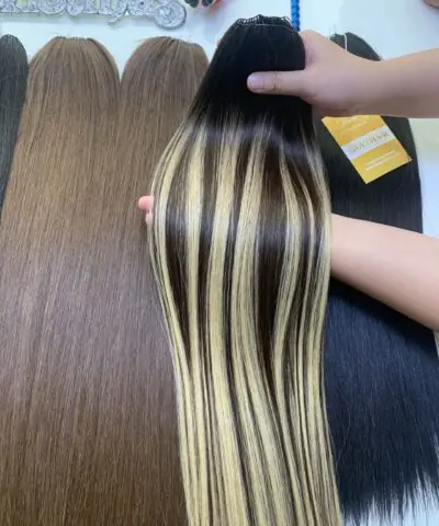20 Inch Straight Scandinavian Feather Weft Hair Extensions