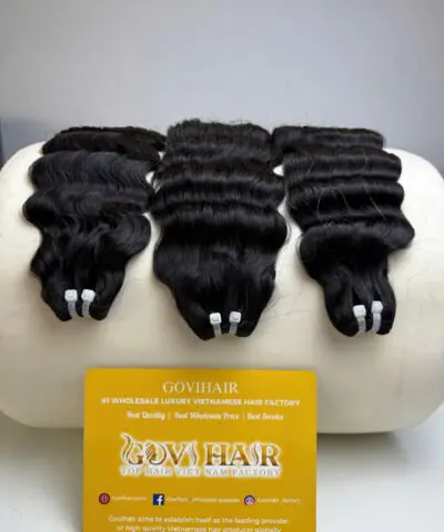 22 Inch Raw Human Hair Bundles Deep Wave