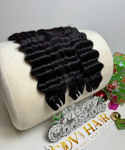26 inches wavy machine weft hair extensions natural color 1