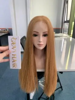 22 Inches Human Hair Closure Wigs Lace 4×4