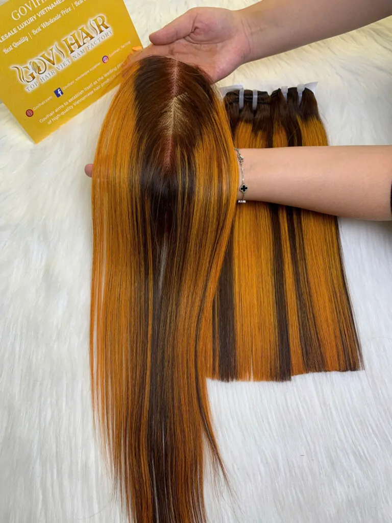 HD Lace Closure 2x6 Ombre Color Vietnamese Hair