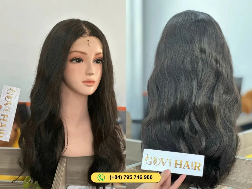 Human hair closure wigs HD lace 4x4