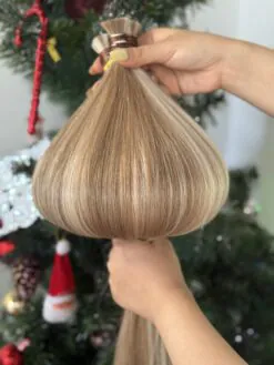 Bulk Human Hair for Braiding 24 Inch Mix Piano #8/24 Color