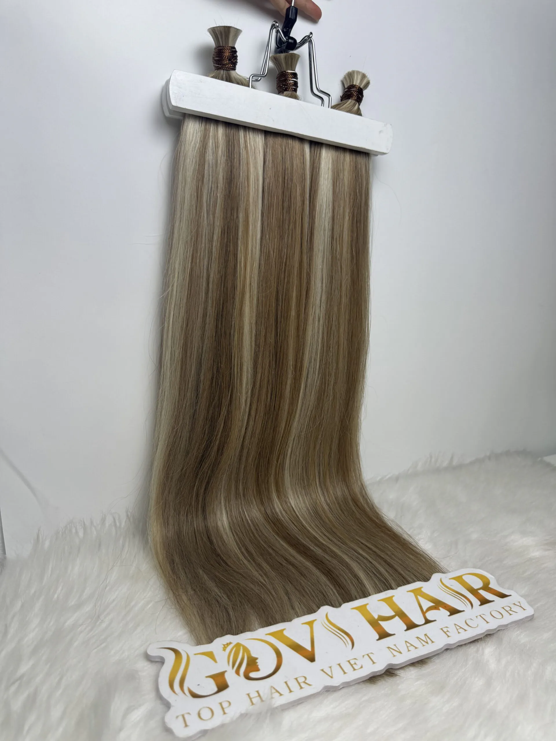 Bulk Human Hair for Braiding Mix Piano #8/24