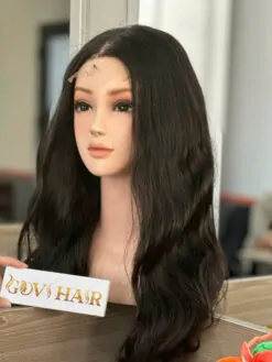Closure Wigs HD Lace 4x4 Body Wave Natural Black Color 18 Inches Premium Vietnam Hair Wigs