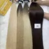 Flat Tip Hair Extensions Bone Straight 24 Inches 2 Color Premium Vietnamese Hair
