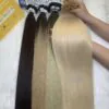 Flat Tip Hair Extensions Bone Straight Blonde Color Premium Vietnamese Hair