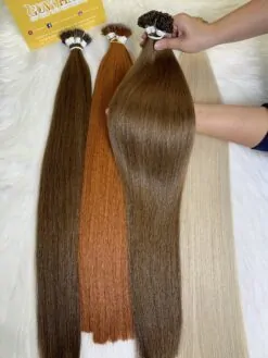 Flat Tip Hair Extensions Bonestraight 5 Color 26 Inches