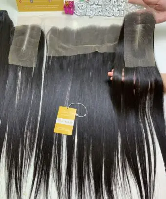 HD Lace Closure 2x4 Bone Straight Natural Color Vietnam Hair Luxury Quality