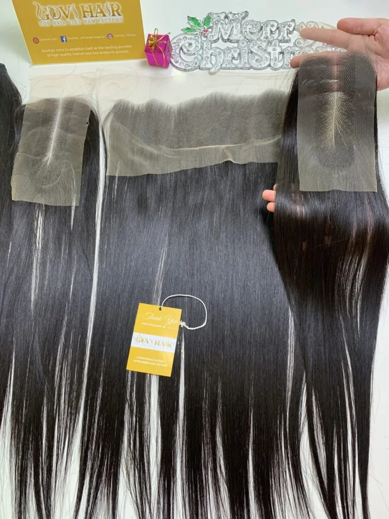 HD Lace Closure 2x4 Bone Straight Natural Color Vietnamese Hair Luxury Quality